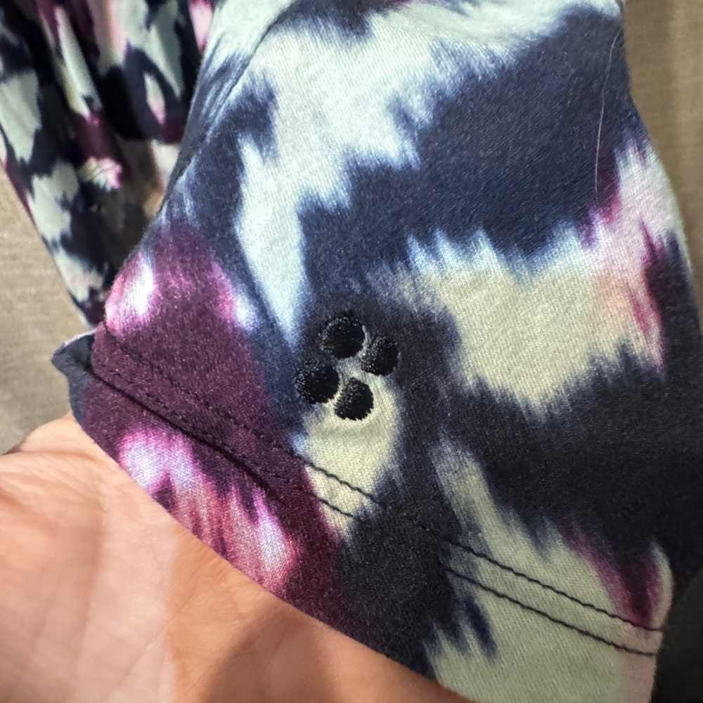 Sweaty Betty Easy Peazy Pima Blue Flow Print Sleeveless Tank Size Medium/8-10 - Picture 4 of 10